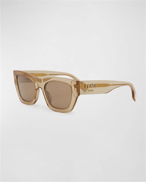 fendi acetate cat eye sunglasses